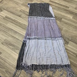 No Brand/Tags Purple, Grey, Blueish Colored Lightweight Scarf